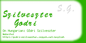 szilveszter godri business card
